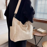 Casual Large Capacity Shoulder Bag for Women Canvas Crossbody Bags