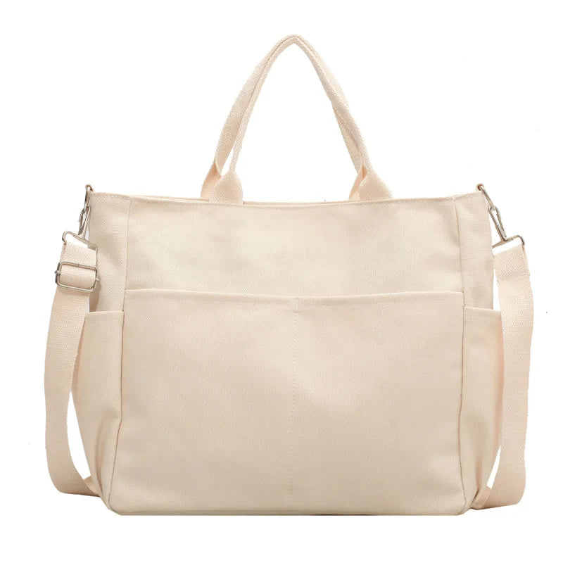 Casual Large Capacity Shoulder Bag for Women Canvas Crossbody Bags