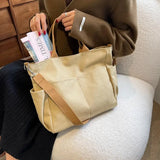 Casual Large Capacity Shoulder Bag for Women Canvas Crossbody Bags