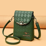 Women's Shoulder Bag Rhombus Pattern Ladies Messenger Bag