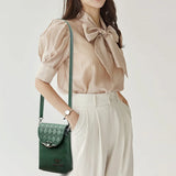 Women's Shoulder Bag Rhombus Pattern Ladies Messenger Bag