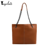 Women's Large Capacity Shoulder Bag Casual Pu Leather Messenger Bag