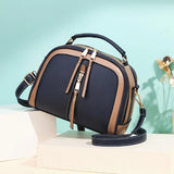 Women's Mini Crossbody Bag PU Leather Handbag Patchwork Shoulder Bag