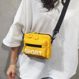Women's Canvas Shoulder Bag Casual Handbag Outdoor Zipper Messenger Bag