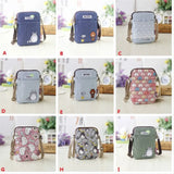 Totoro Canvas Sling Bag with Phone Mini Style