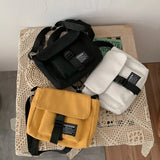 Women's Harajuku Canvas Shoulder Bag Crossbody Messenger Tote Handbag
