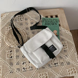 Women's Harajuku Canvas Shoulder Bag Crossbody Messenger Tote Handbag