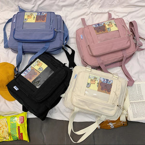 Women's Shoulder Bag College Large Capacity Messenger Bag