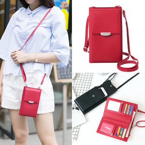 Women's Shoulder Bag PU Mini Bag Portable Phone Wallet