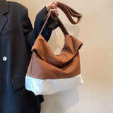 Large Canvas Crossbody Bag for Women Cotton Cloth Handbag