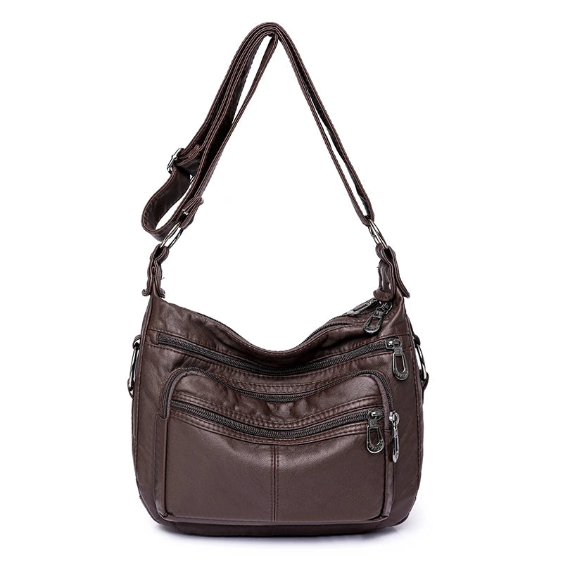 Women's Shoulder Bag Large Capacity Leather Crossbody Bag