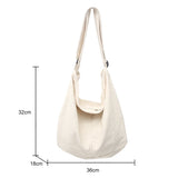Women's Shoulder Bag Large Capacity Thick Cotton Cloth Handbag Tote