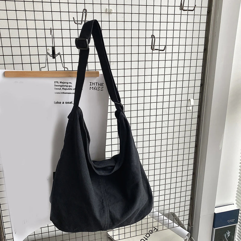 Women's Shoulder Bag Large Capacity Thick Cotton Cloth Handbag Tote