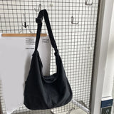 Women's Shoulder Bag Large Capacity Thick Cotton Cloth Handbag Tote