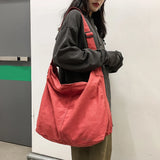 Women's Shoulder Bag Large Capacity Thick Cotton Cloth Handbag Tote