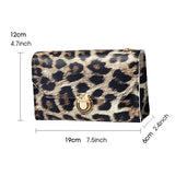 Leopard Print Cow Pattern Shoulder Bag Small Square Messenger Bag