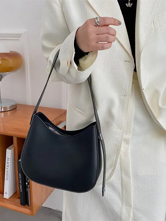 Designer Shoulder Bag Handbags PU Leather Women Solid Underarm Casual Shopper
