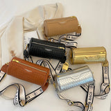 Women's Woven Leather Shoulder Bag Crossbody Tote