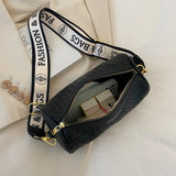 Women's Woven Leather Shoulder Bag Crossbody Tote