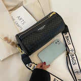 Women's Woven Leather Shoulder Bag Crossbody Tote