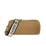 Women's Woven Leather Shoulder Bag Crossbody Tote