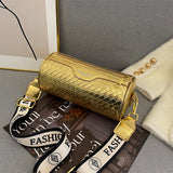 Women's Woven Leather Shoulder Bag Crossbody Tote