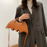 Women's Leather Crossbody Bag Bat Purse Tote Bag