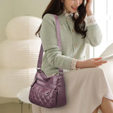 Women's Vintage Sling Bag PU Leather Crossbody Pack
