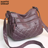 Women's Vintage Sling Bag PU Leather Crossbody Pack