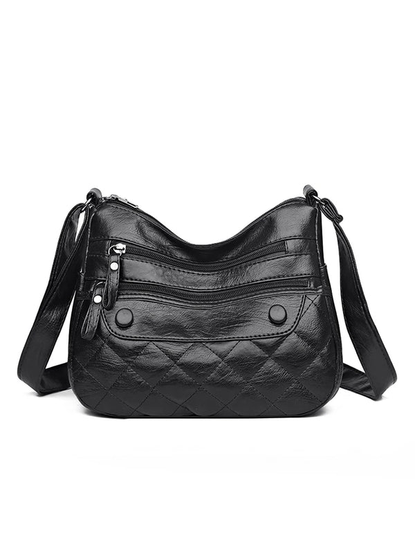 Women's Vintage Sling Bag PU Leather Crossbody Pack