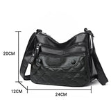 Women's Vintage Sling Bag PU Leather Crossbody Pack