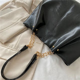 Women's Large Capacity Tote Bag Chain Texture Handbag