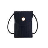 Straw Woven Messenger Bag Retro Style Casual Handbag