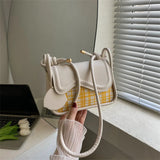 Plaid Casual Messenger Bag Handbag Underarm Single Shoulder Bag