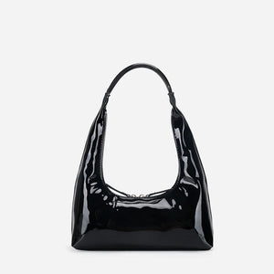 Women's PU Leather Shoulder Bag Vintage Patent Underarm Bags