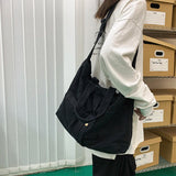 Women's Canvas Shoulder Bag Crossbody Handbag Soft Casual Large Capacity