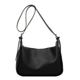 Small Tote Handbags Solid PU Leather Vintage Shoulder Bag Women Shopper Bags