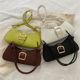Solid Small Bag Crossbody Texture Summer Shoulder Underarm Bag