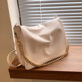 Vintage Casual Large Capacity Crossbody Pack Chains Messenger Bag