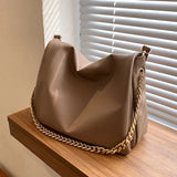 Vintage Casual Large Capacity Crossbody Pack Chains Messenger Bag