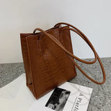 Women's Stone Pattern Tote Bag with Small Wallet - 2pcs Set