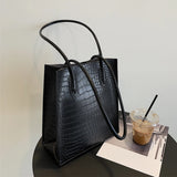 Women's Stone Pattern Tote Bag with Small Wallet - 2pcs Set