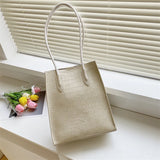 Women's Stone Pattern Tote Bag with Small Wallet - 2pcs Set
