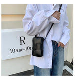 Women's Woven Crossbody Bag Casual Mini Zipper Square Solid Bag