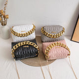Diamond Lattice Handbag Lady Crossbody Bag Thread Shoulder Bag