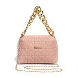 Diamond Lattice Handbag Lady Crossbody Bag Thread Shoulder Bag