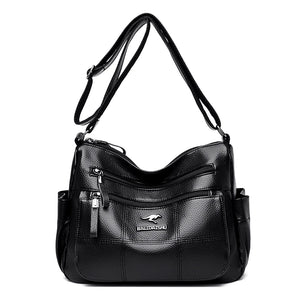 Women's Leather Messenger Bag Large Ladies Purse