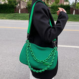 Women's Shoulder Bags Crossbody Bags Handbags Braided Straps Chain Tote Bags
