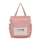 Canvas Crossbody Tote Bag for Women with Long Strap