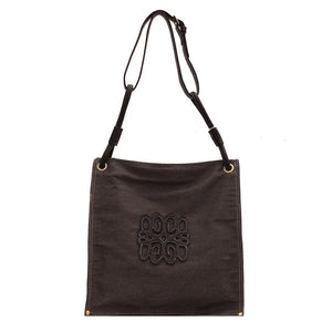 Women's Shoulder Bag Canvas Zipper Tote Solid Large One Shoulder Handbag